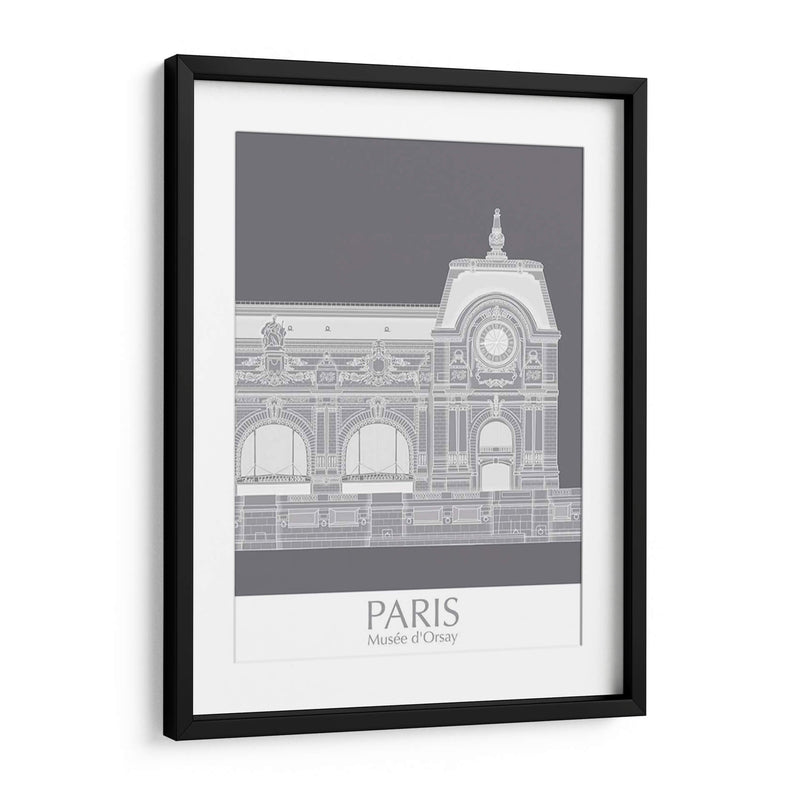 Paris Musee Dorsay Monocromo - Fab Funky | Cuadro decorativo de Canvas Lab