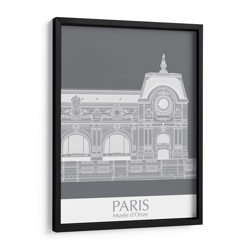 Paris Musee Dorsay Monocromo - Fab Funky | Cuadro decorativo de Canvas Lab