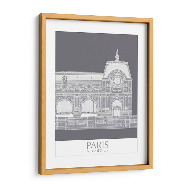 Paris Musee Dorsay Monocromo - Fab Funky | Cuadro decorativo de Canvas Lab