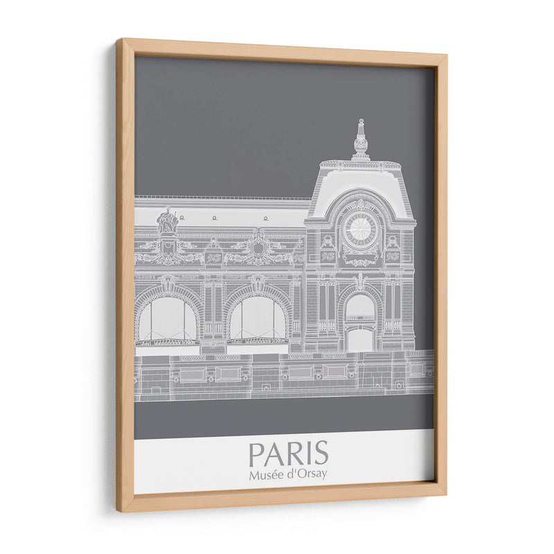 Paris Musee Dorsay Monocromo - Fab Funky | Cuadro decorativo de Canvas Lab