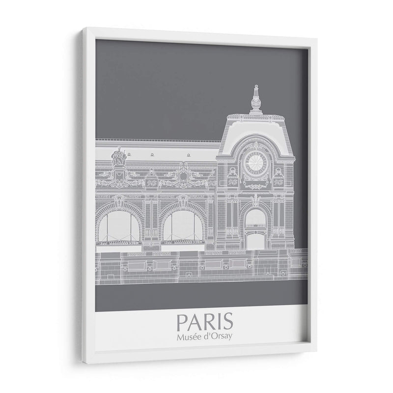 Paris Musee Dorsay Monocromo - Fab Funky | Cuadro decorativo de Canvas Lab