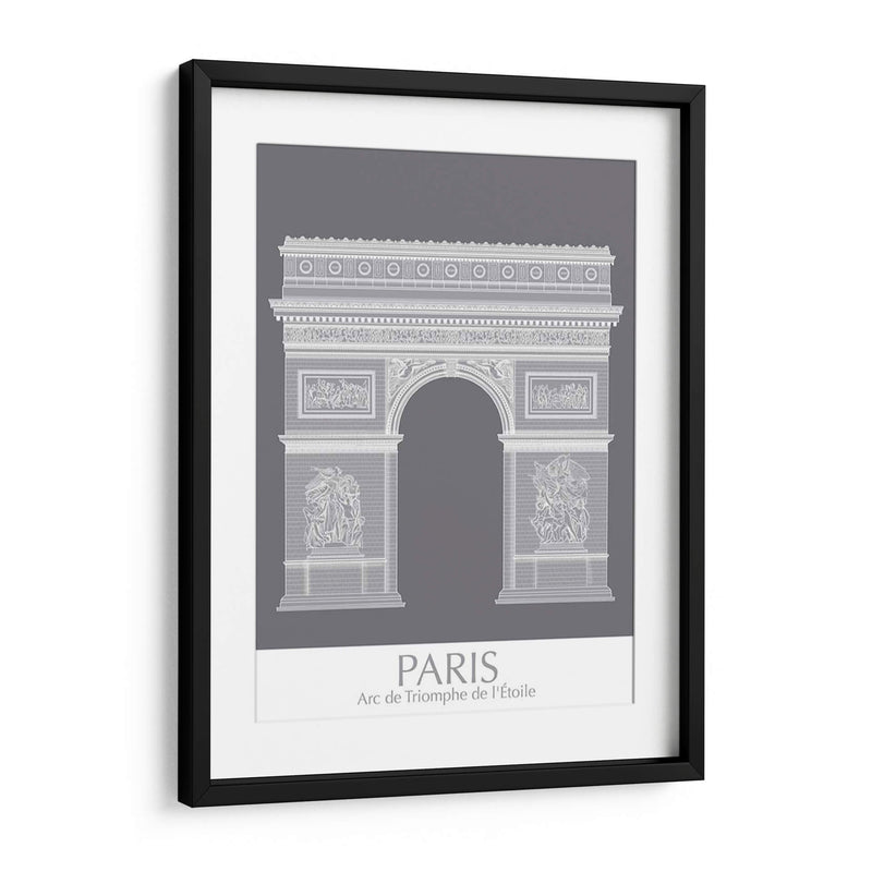 Paris Arco De Triomph Monocromo - Fab Funky | Cuadro decorativo de Canvas Lab