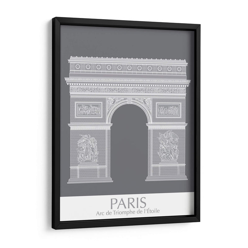 Paris Arco De Triomph Monocromo - Fab Funky | Cuadro decorativo de Canvas Lab