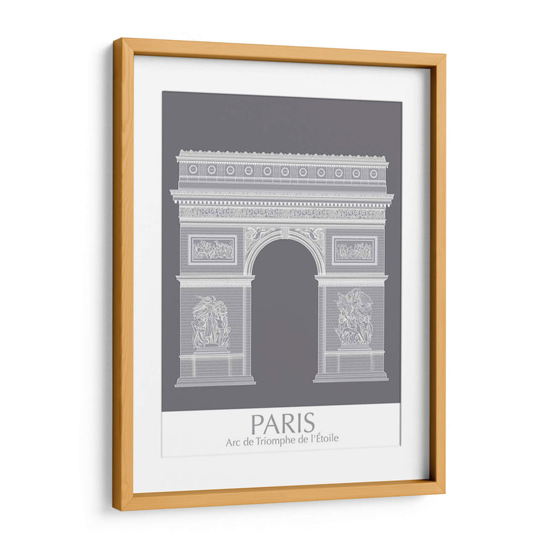 Paris Arco De Triomph Monocromo - Fab Funky | Cuadro decorativo de Canvas Lab