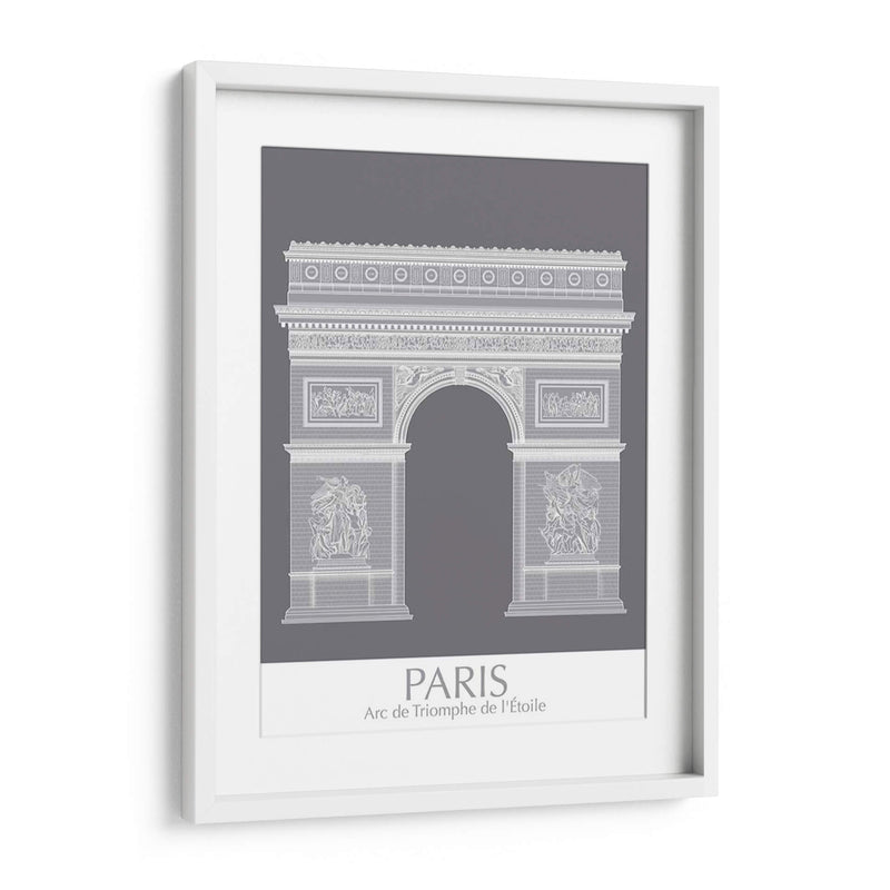 Paris Arco De Triomph Monocromo - Fab Funky | Cuadro decorativo de Canvas Lab