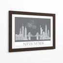 New York Skyline Monochrome - Fab Funky | Cuadro decorativo de Canvas Lab