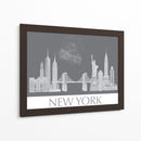 New York Skyline Monochrome - Fab Funky | Cuadro decorativo de Canvas Lab
