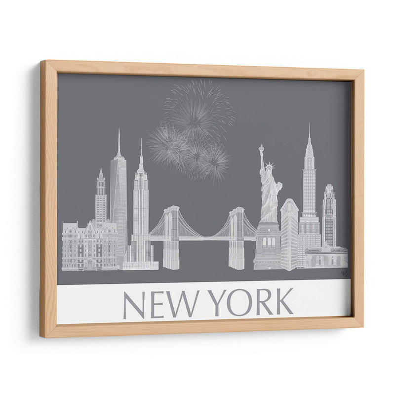 New York Skyline Monochrome - Fab Funky | Cuadro decorativo de Canvas Lab