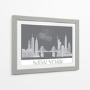 New York Skyline Monochrome - Fab Funky | Cuadro decorativo de Canvas Lab