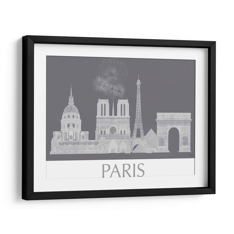 Paris Horizonte Monocromo - Fab Funky | Cuadro decorativo de Canvas Lab