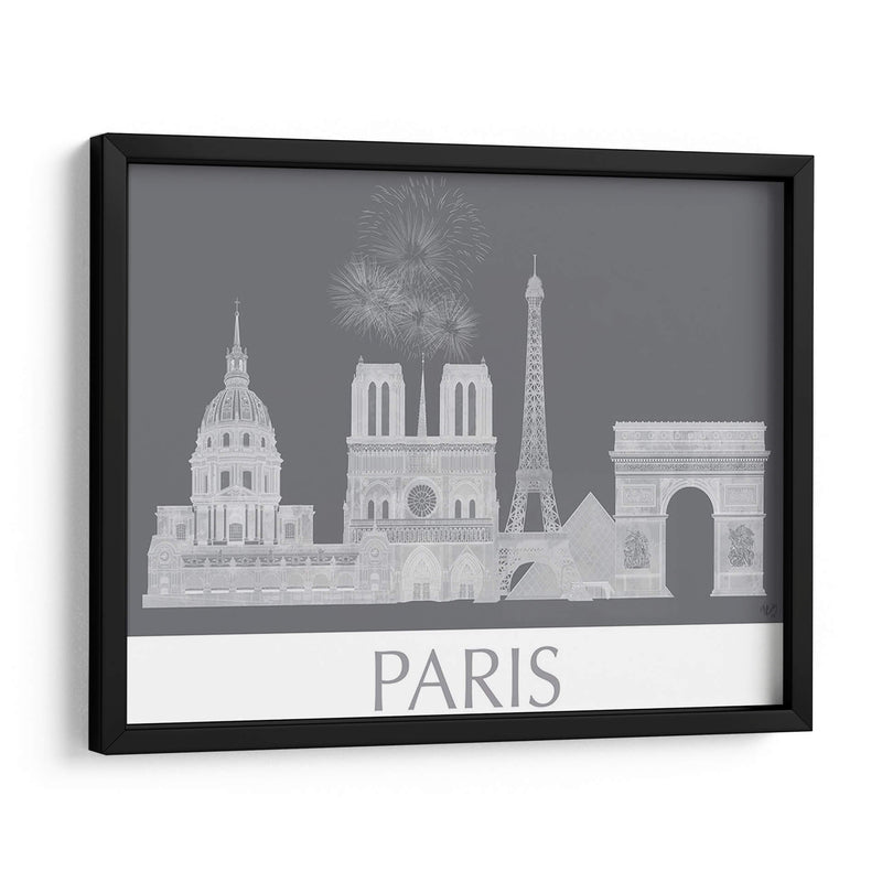 Paris Horizonte Monocromo - Fab Funky | Cuadro decorativo de Canvas Lab