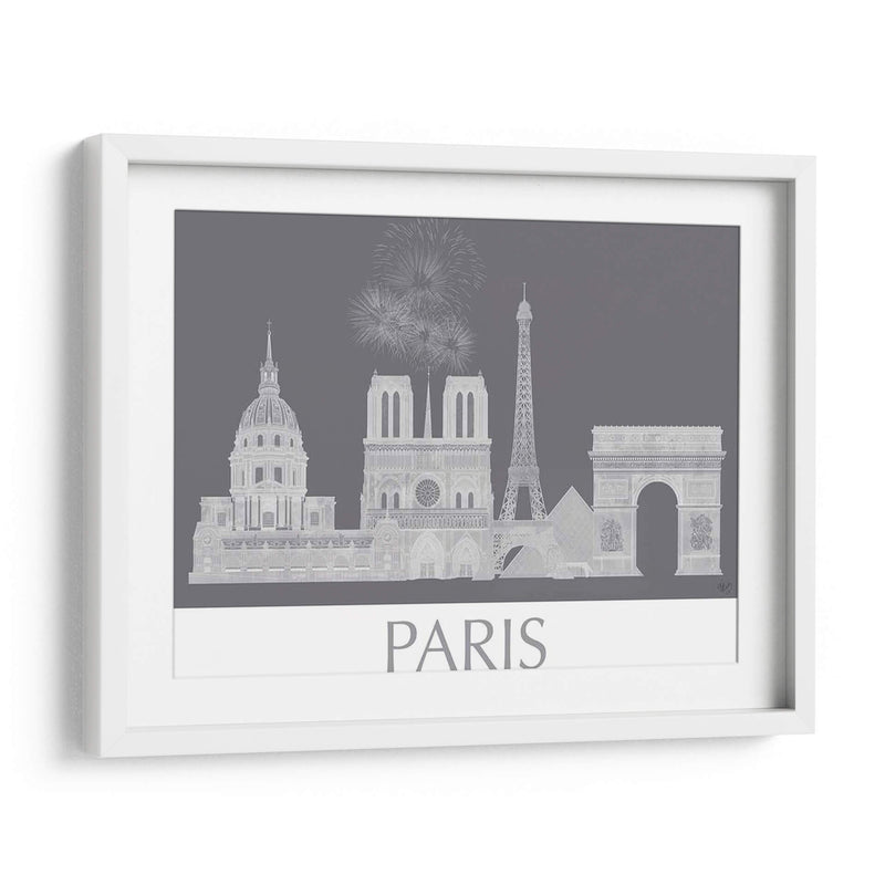 Paris Horizonte Monocromo - Fab Funky | Cuadro decorativo de Canvas Lab