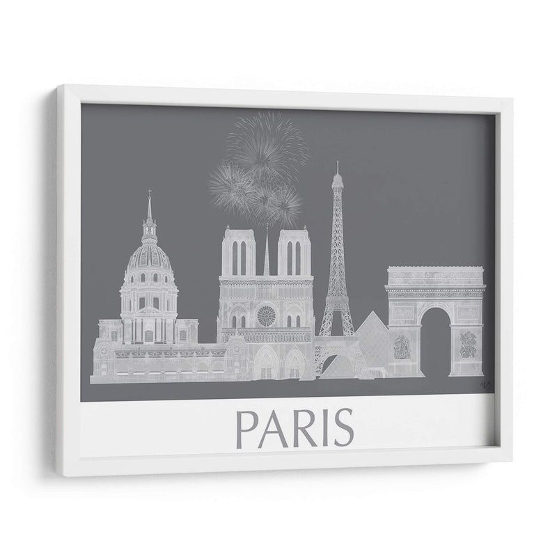 Paris Horizonte Monocromo - Fab Funky | Cuadro decorativo de Canvas Lab