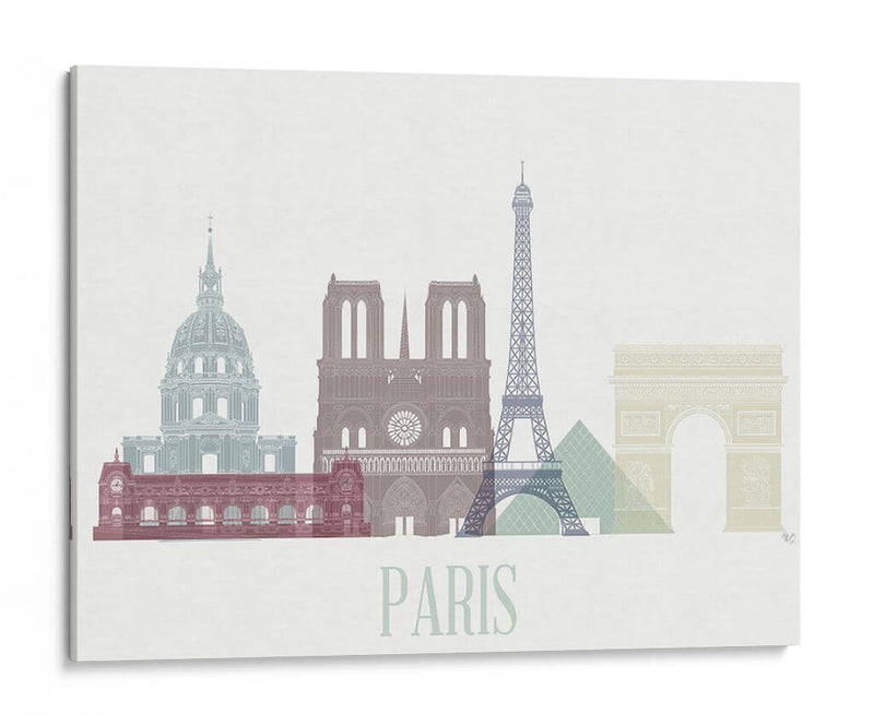 Horizonte De Paris - Fab Funky | Cuadro decorativo de Canvas Lab