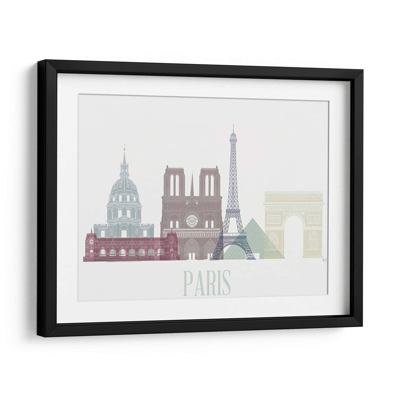 Horizonte De Paris - Fab Funky | Cuadro decorativo de Canvas Lab