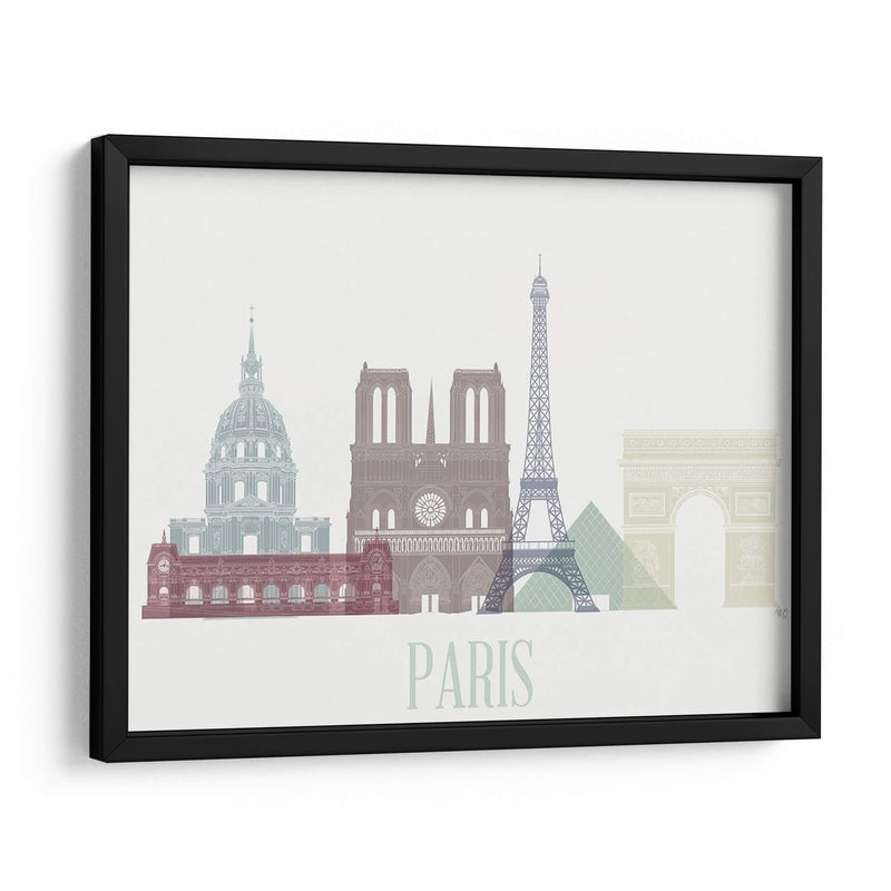 Horizonte De Paris - Fab Funky | Cuadro decorativo de Canvas Lab