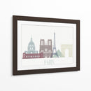 Horizonte De Paris - Fab Funky | Cuadro decorativo de Canvas Lab