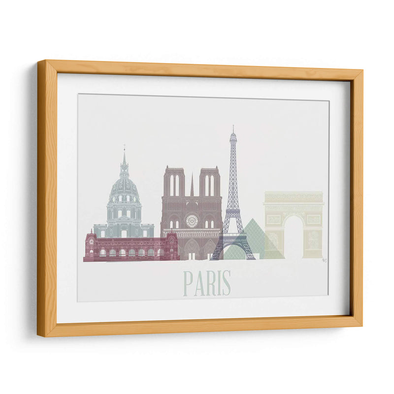 Horizonte De Paris - Fab Funky | Cuadro decorativo de Canvas Lab