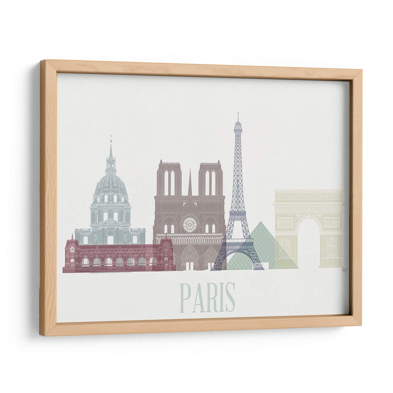 Horizonte De Paris - Fab Funky | Cuadro decorativo de Canvas Lab