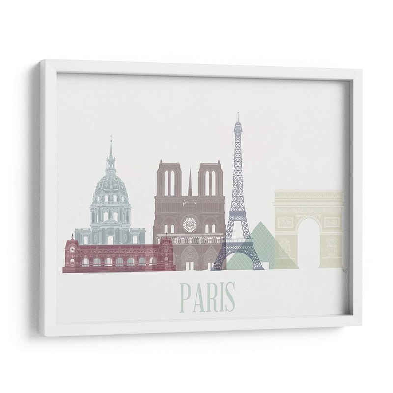 Horizonte De Paris - Fab Funky | Cuadro decorativo de Canvas Lab