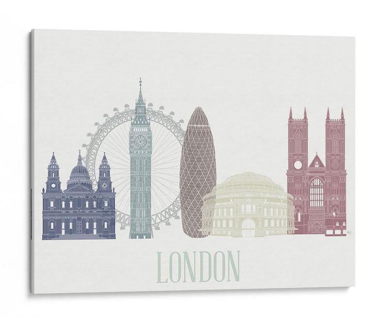 Horizonte De Londres - Fab Funky | Cuadro decorativo de Canvas Lab