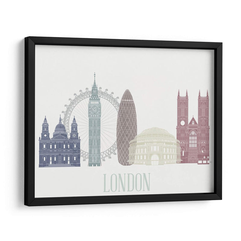 Horizonte De Londres - Fab Funky | Cuadro decorativo de Canvas Lab