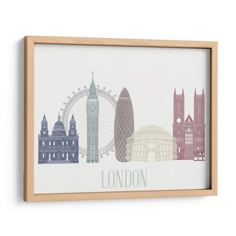 Horizonte De Londres - Fab Funky | Cuadro decorativo de Canvas Lab