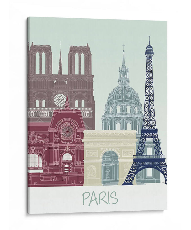 Horizonte De Paris II - Fab Funky | Cuadro decorativo de Canvas Lab