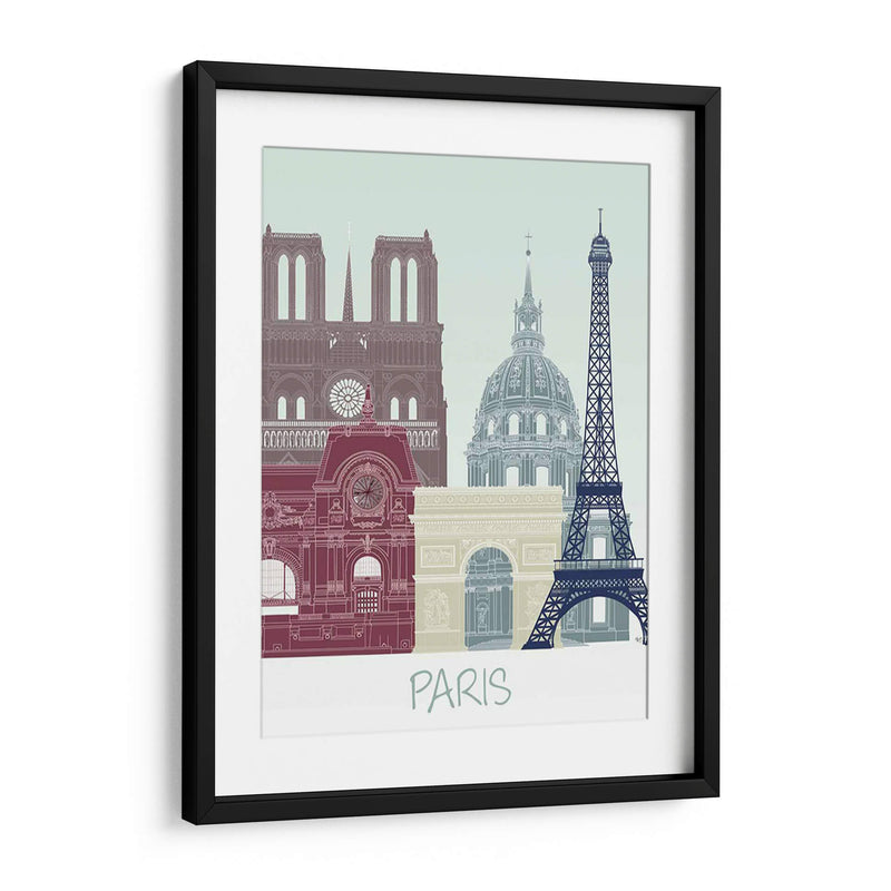 Horizonte De Paris II - Fab Funky | Cuadro decorativo de Canvas Lab