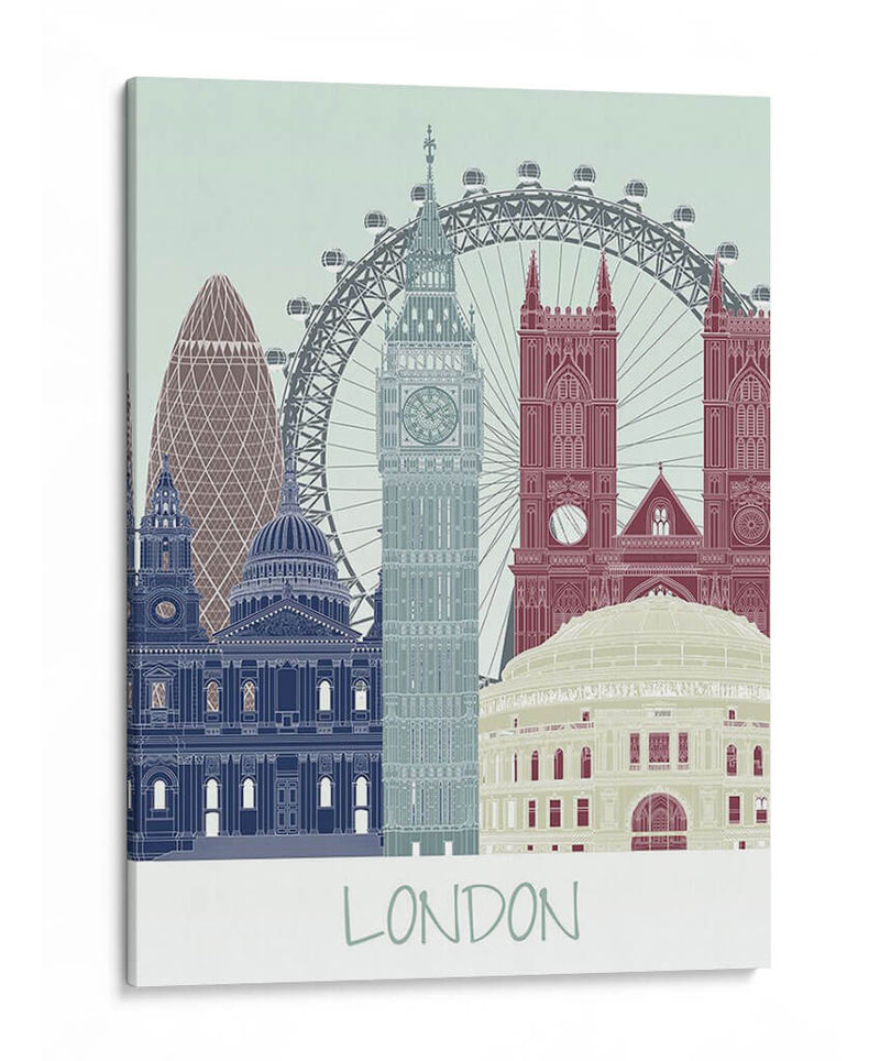 Horizonte De Londres II - Fab Funky | Cuadro decorativo de Canvas Lab