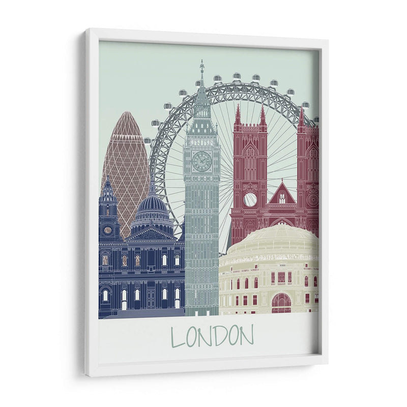 Horizonte De Londres II - Fab Funky | Cuadro decorativo de Canvas Lab