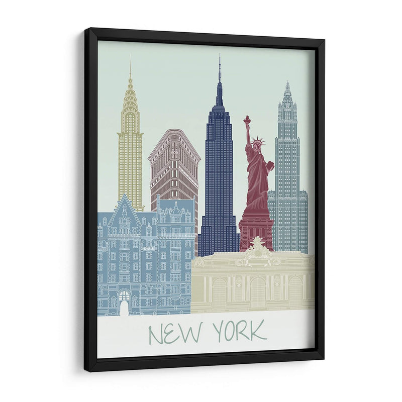 Horizonte De Nueva York II - Fab Funky | Cuadro decorativo de Canvas Lab