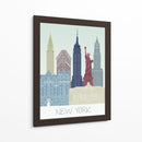 Horizonte De Nueva York II - Fab Funky | Cuadro decorativo de Canvas Lab