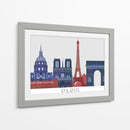 Lugares Prominentes De París, Azul Rojo - Fab Funky | Cuadro decorativo de Canvas Lab
