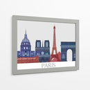 Lugares Prominentes De París, Azul Rojo - Fab Funky | Cuadro decorativo de Canvas Lab