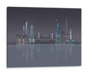 Reflexiones Nocturnas Del Horizonte De Nueva York - Fab Funky | Cuadro decorativo de Canvas Lab