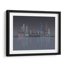 Reflexiones Nocturnas Del Horizonte De Nueva York - Fab Funky | Cuadro decorativo de Canvas Lab