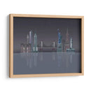 Reflexiones Nocturnas Del Horizonte De Nueva York - Fab Funky | Cuadro decorativo de Canvas Lab