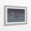 Reflexiones Nocturnas Del Horizonte De Nueva York - Fab Funky | Cuadro decorativo de Canvas Lab