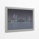 Reflexiones Nocturnas Del Horizonte De Nueva York - Fab Funky | Cuadro decorativo de Canvas Lab