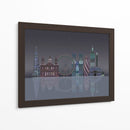 Reflexiones Nocturnas De Londres Skyline - Fab Funky | Cuadro decorativo de Canvas Lab