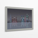 Reflexiones Nocturnas De Londres Skyline - Fab Funky | Cuadro decorativo de Canvas Lab