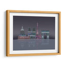 Reflexiones Nocturnas Del Horizonte De París - Fab Funky | Cuadro decorativo de Canvas Lab