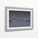 Reflexiones Nocturnas Del Horizonte De París - Fab Funky | Cuadro decorativo de Canvas Lab