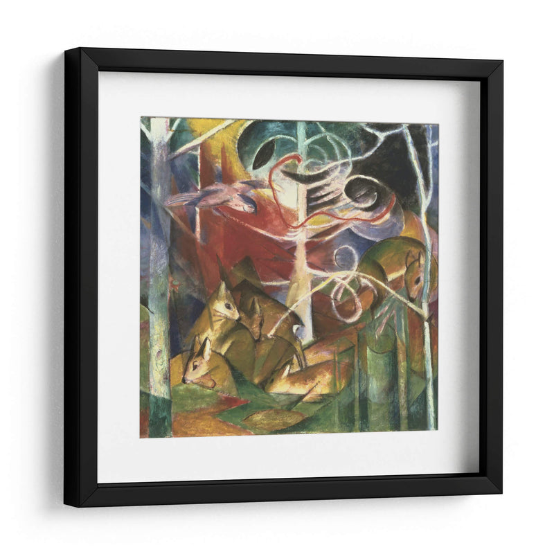 Ciervo en el bosque I - Franz Marc | Cuadro decorativo de Canvas Lab