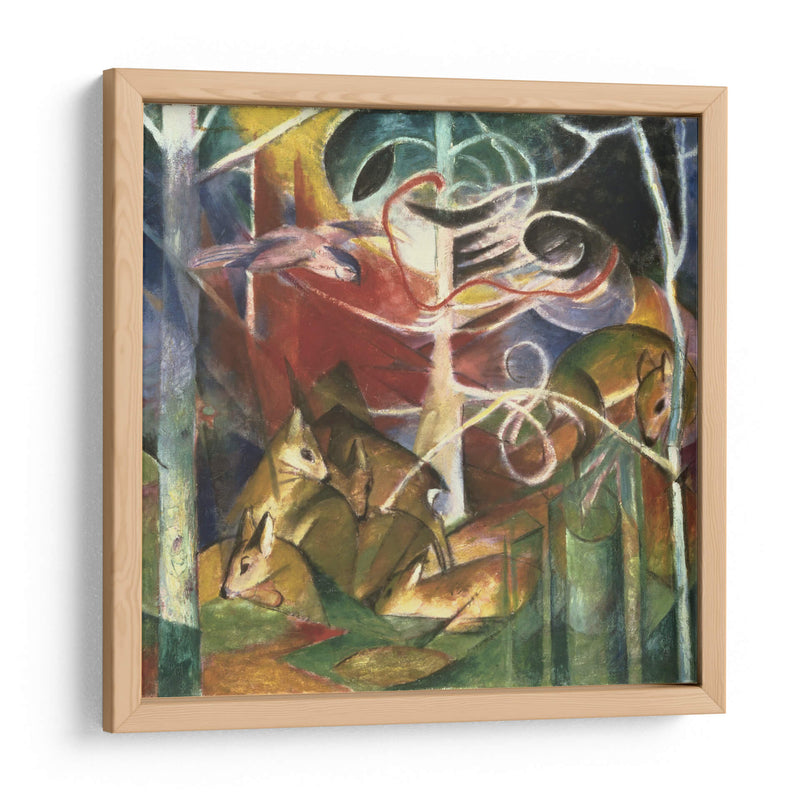 Ciervo en el bosque I - Franz Marc | Cuadro decorativo de Canvas Lab