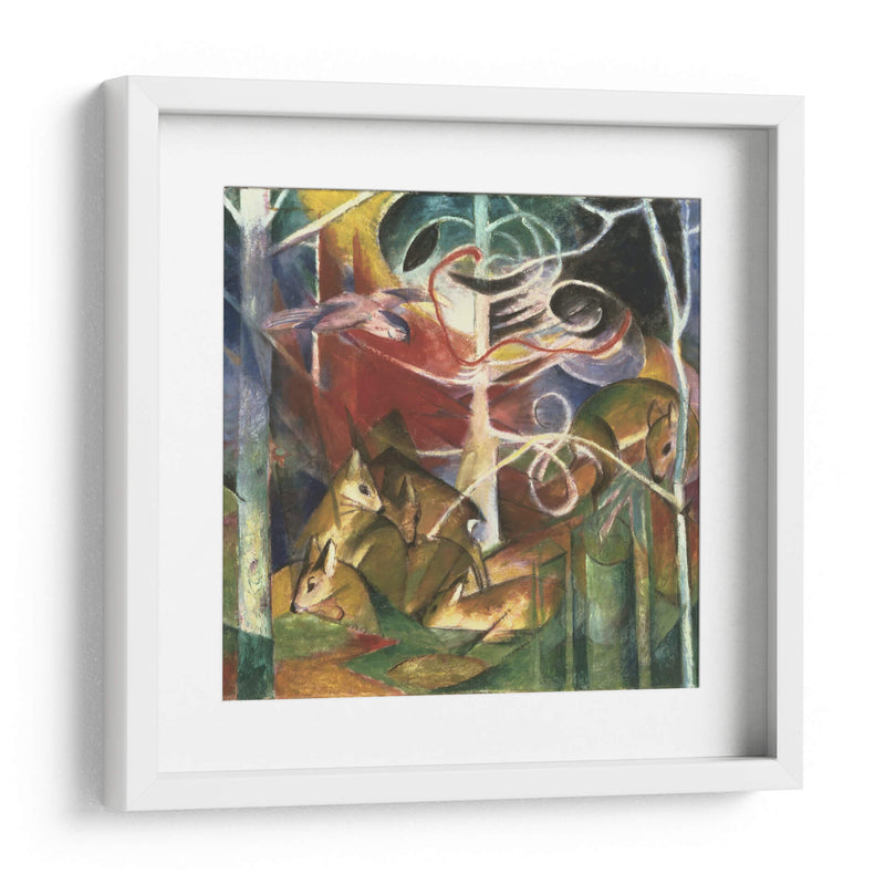 Ciervo en el bosque I - Franz Marc | Cuadro decorativo de Canvas Lab