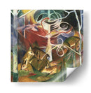 Ciervo en el bosque I - Franz Marc | Cuadro decorativo de Canvas Lab