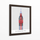 Londres Big Ben Union Jack - Fab Funky | Cuadro decorativo de Canvas Lab