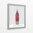 Londres Big Ben Union Jack - Fab Funky | Cuadro decorativo de Canvas Lab